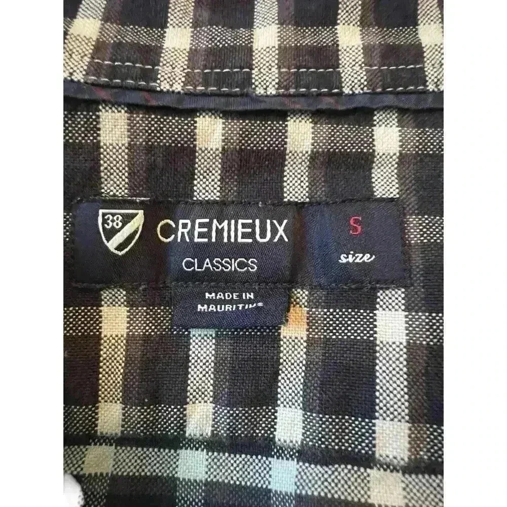 Cremieux Classics‎ Sx Sm 100% Cotton Checked Buttondown Shirt Preppy Office - Picture 3 of 11